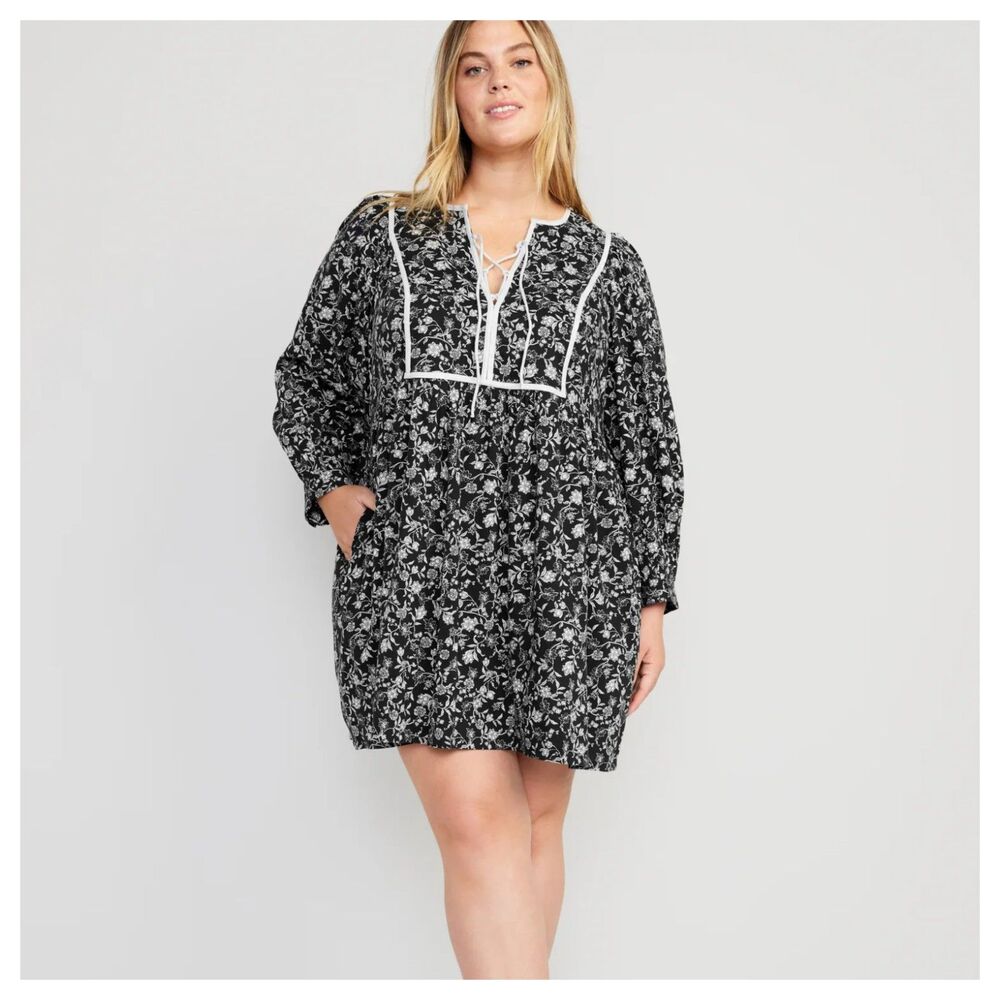 Old Navy Long-Sleeve Boho Mini Dress